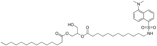 CAS#: 107141-09-3， [(2S)-2-[12-[(5-Dimethylaminonaphthalen-1-Yl)Sulfonylamino]Dodecanoyloxy]-3-Hydroxypropyl] Tetradecanoate