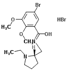 CAS 登录号：107188-92-1， 5-溴-N-{[(2S)-1-乙基-2-吡咯烷基]甲基}-2,3-二甲氧基苯甲酰胺氢溴酸盐(1:1)