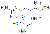 CAS#: 107408-09-3， (2S)-2-Amino-5-(Diaminomethylideneamino)Pentanoic Acid, (2S)-2-Amino-3-Hydroxypropanoic Acid