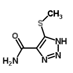 CAS 登录号：107487-63-8， 4-(甲硫基)-1H-1,2,3-三唑-5-甲酰胺