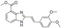 CAS 登录号：107581-24-8， 2-[(E)-2-(3,4-二甲氧基苯基)乙烯基]-1H-苯并咪唑-4-羧酸甲酯