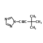CAS 登录号：107611-25-6， 1-(3,3-二甲基-1-丁炔-1-基)-1H-1,2,4-三唑