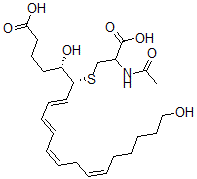 CAS#: 107701-63-3， (5S,6R,7E,9E,11Z,14Z)-6-(2-Acetamido-3-Hydroxy-3-Oxopropyl)Sulfanyl-5,20-Dihydroxyicosa-7,9,11,14-Tetraenoic Acid