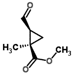 CAS#: 107804-96-6， Methyl (1R,2S)-2-Formyl-1-Methylcyclopropanecarboxylate
