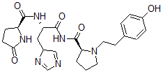 CAS 登录号：107810-10-6， (2S)-N-[(2S)-1-[[(2S)-1-[2-(4-羟基苯基)乙基]吡咯烷-2-羰基]氨基]-3-(4H-咪唑-4-基)-1-氧代丙烷-2-基]-5-氧代吡咯烷-2-甲酰胺