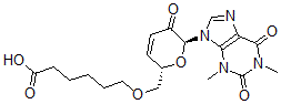 CAS 登录号：107838-94-8， 6-[[(2S,6S)-6-(1,3-二甲基-2,6-二氧代嘌呤-9-基)-5-氧代-2H-吡喃-2-基]甲氧基]己酸
