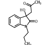 CAS 登录号：107864-79-9， 3-羟基-3-(2-氧代丙基)-1-丙基-1,3-二氢-2H-吲哚-2-酮