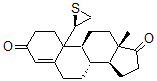CAS#: 108180-16-1， (8S,9S,13S,14S)-13-Methyl-10-[(2R)-Thiiran-2-Yl]-2,6,7,8,9,11,12,14,15,16-Decahydro-1H-Cyclopenta[a]Phenanthrene-3,17-Dione