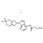 CAS 登录号：108347-96-2， N6-单丁酰基-2'-脱氧腺苷3':5'-环单磷酸酯钠盐