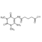 CAS#: 109418-98-6， 5-[(6-Amino-1,3-Dimethyl-2,4-Dioxo-1,2,3,4-Tetrahydro-5-Pyrimidinyl)Amino]-5-Oxopentanoic Acid