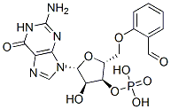 CAS 登录号：109606-33-9， [(2R,3S,4R,5R)-5-(2-氨基-6-氧代-3H-嘌呤-9-基)-2-[(2-甲酰基苯氧基)甲基]-4-羟基四氢呋喃-3-基]磷酸二氢酯