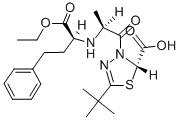 CAS 登录号：109683-61-6， 5-叔-丁基-3-[2-[(1-乙氧基-1-氧代-4-苯基丁烷-2-基)氨基]丙酰]-2H-1,3,4-噻二唑-2-羧酸