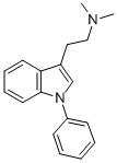 CAS 登录号：109692-21-9， N,N-二甲基-2-(1-苯基吲哚-3-基)乙胺