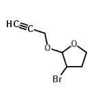 CAS#: 109789-15-3， 3-Bromo-2-(2-Propyn-1-Yloxy)Tetrahydrofuran