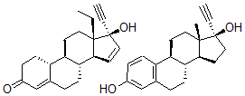 CAS#: 109852-02-0， Gestodene mixture with ethinyl estradiol