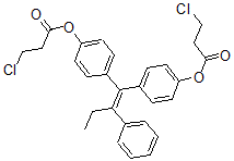 CAS#: 110008-58-7， [4-[1-[4-(3-Chloropropanoyloxy)Phenyl]-2-Phenylbut-1-Enyl]Phenyl] 3-Chloropropanoate
