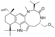 CAS 登录号：110187-21-8， (4S,7S,10R,13R)-10-乙烯基-1,3,4,5,7,8,10,11,12,13-十氢-4-(甲氧基甲基)-8,10-二甲基-7-(1-甲基乙基)-13-(叔-丁基)-6H-苯并[g][1,4]二氮杂九环并[7,6,5-Cd]吲哚-6-酮
