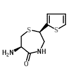 CAS 登录号：110221-27-7， (2R,6R)-6-氨基-2-(2-噻吩基)-1,4-硫氮杂环庚-5-酮