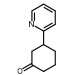 结构式 CAS# 110225-73-5, 3-(2-吡啶基)环己酮