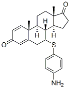 CAS#: 110325-37-6， (7R,8R,9S,10R,13S,14S)-7-(4-Aminophenyl)Sulfanyl-10,13-Dimethyl-7,8,9,11,12,14,15,16-Octahydro-6H-Cyclopenta[a]Phenanthrene-3,17-Dione