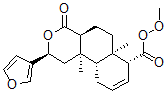 CAS 登录号：110382-43-9， (2S,4aS,6aR,7R,10aR,10bR)-2-(3-呋喃基)-4-氧代-6a,10b-二甲基-1,2,4a,5,6,7,10,10a-八氢苯并[f]异苯并吡喃-7-过氧羧酸甲酯