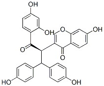 CAS#: 110383-39-6， 3-[1-(2,4-Dihydroxyphenyl)-3,3-Bis(4-Hydroxyphenyl)-1-Oxopropan-2-Yl]-7-Hydroxychromen-4-One