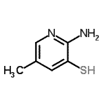 CAS 登录号：110402-25-0， 2-氨基-5-甲基-3-吡啶硫醇