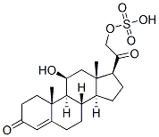 CAS 登录号：1105-02-8， [2-[(8S,9S,10R,11S,13S,14S,17S)-11-羟基-10,13-二甲基-3-氧代-1,2,6,7,8,9,11,12,14,15,16,17-十二氢环戊烯并[a]菲-17-基]-2-氧代乙基]氢硫酸盐
