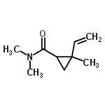 CAS 登录号：110890-19-2， N,N,2-三甲基-2-乙烯基环丙烷甲酰胺