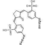 CAS#: 110999-50-3， 2,2'-[(2-Oxo-1,3-Cyclopentanediylidene)Di(Z)Methylylidene]Bis(5-Azidobenzenesulfonic Acid)