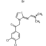 CAS 登录号：111317-19-2， [(Z)-{3-[2-(3,4-二氯苯基)-2-氧代乙基]-1,3-噻唑-2(3H)-亚基}氨基]-N,N-二甲基甲烷亚氨鎓溴化物