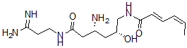 CAS#: 111337-86-1， (2E,4Z)-N-[(2R,4R)-4-Amino-6-[(3-Amino-3-Iminopropyl)Amino]-2-Hydroxy-6-Oxohexyl]Hexa-2,4-Dienamide