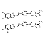 CAS#: 111381-11-4， 2-[{4-[(5,6-Dichloro-1,3-Benzothiazol-2-Yl)Diazenyl]Phenyl}(Ethyl)Amino]Ethyl Acetate - 2-[{4-[(6,7-Dichloro-1,3-Benzothiazol-2-Yl)Diazenyl]Phenyl}(Ethyl)Amino]Ethyl Acetate (1:1)