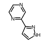 结构式 CAS# 111781-54-5, 2-(1H-吡唑-3-基)吡嗪