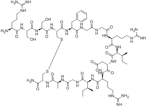 CAS#: 111863-73-1， 18-De-Glu-19-De-Ser-20,22-De-Gly-21-De-Leu-Atrial Natriuretic Factor (4-23)Nh2