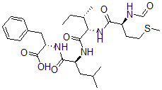 CAS#: 112275-27-1， (2S)-2-[[(2S)-2-[[(2S,3S)-2-[[(2S)-2-Formamido-4-Methylsulfanylbutanoyl]Amino]-3-Methylpentanoyl]Amino]-4-Methylpentanoyl]Amino]-3-Phenylpropanoic Acid