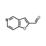 结构式 CAS# 112372-07-3, 呋喃并[3,2-c]吡啶-2-甲醛