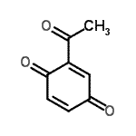 CAS 登录号：1125-55-9， 2-乙酰基-1,4-苯醌