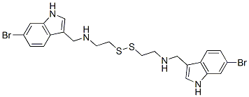 CAS 登录号：112663-94-2， N-[(6-溴-1H-吲哚-3-基)甲基]-2-[2-[(6-溴-1H-吲哚-3-基)甲基氨基]乙基二硫基]乙胺