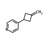 CAS 登录号：112689-03-9， 4-(3-亚甲基环丁基)吡啶