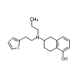 CAS 登录号：112835-48-0， 6-{丙基[2-(2-噻吩基)乙基]氨基}-5,6,7,8-四氢-1-萘酚