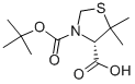 结构式 CAS# 112898-19-8, (4S)-5,5-二甲基-3,4-噻唑烷二羧酸 3-叔丁酯