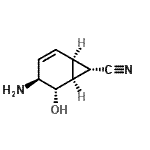 CAS 登录号：113236-76-3， (1S,4S,5S,6S,7S)-4-氨基-5-羟基双环[4.1.0]庚-2-烯-7-甲腈