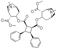 CAS#: 113297-77-1， (1R,2S,3S,4R)-3,4-di(phenyl)cyclobutane-1,2-dicarboxylic acid bis[(1R,2R,5S)-2-Carbomethoxy-8-methyl-8-azabicyclo[3.2.1]octan-3-yl] ester