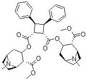 CAS#: 113350-58-6， Bis[(1R,2R,5S)-2-Methoxycarbonyl-8-Methyl-8-Azabicyclo[3.2.1]Octan-3-Yl] (1S,2R,3S,4R)-3,4-Di(Phenyl)Cyclobutane-1,2-Dicarboxylate