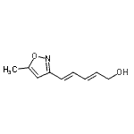 CAS 登录号：113824-17-2， (2E,4E)-5-(5-甲基-1,2-恶唑-3-基)-2,4-戊二烯-1-醇