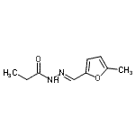 CAS 登录号：113907-76-9， N'-[(E)-(5-甲基-2-呋喃基)亚甲基]丙酰肼