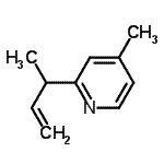 CAS 登录号：113985-36-7， 2-(3-丁烯-2-基)-4-甲基吡啶