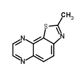 CAS 登录号：114382-34-2， 2-甲基[1,3]噻唑并[5,4-f]喹喔啉