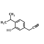 CAS 登录号：114649-71-7， (3-羟基-4-异丙基苯基)乙腈